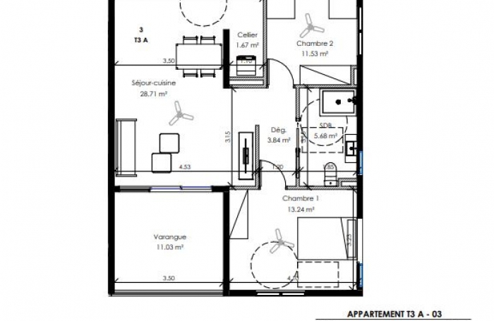 PROGRAMME NEUF: Remire-Montjoly : Appartement T3 - Résidence l'Ambre - LIVRAISON SEPT 2024