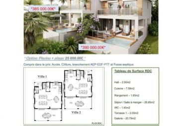 A VENDRE ! VILLA F4 NEUF à Petit bourg