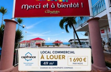 Location Local commercial 49m&sup2; 1 pièce Saint François
