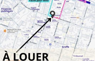 Location Bureaux 75m&sup2; 4 pièces Saint-Pierre