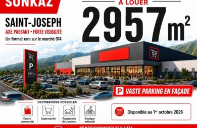 Location Local commercial 2957.00m&sup2; Saint Joseph