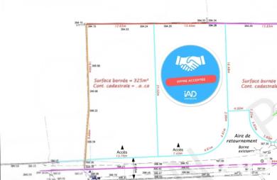 Vente Terrain 325m&sup2; L