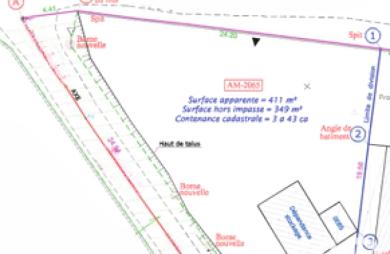 Vente Terrain 411m&sup2; Saint Joseph