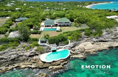 Propriété exclusive aux Terres Basses - Villa de 6 chambres vue mer avec une piscine d