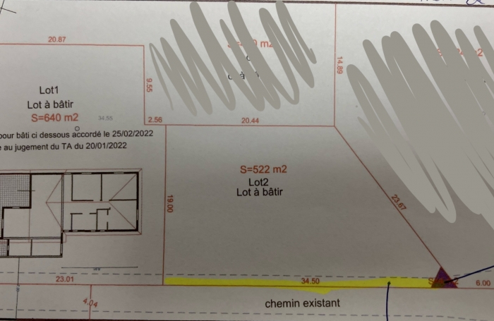 TERRAIN 522m2 SAINT FRANCOIS - SECTEUR DESVARIEUX