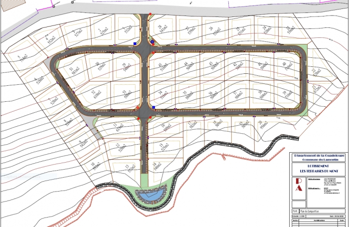 LAMENTIN  TERRAIN 533 M2 VUE MONTAGNE