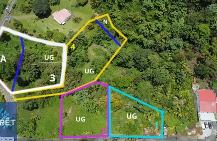 Vente Terrain 854m² Capesterre Belle Eau