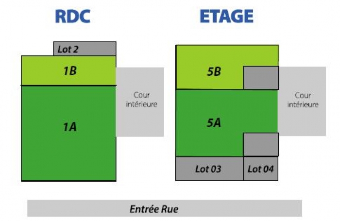 Entrepôt  IMMEUBLE GÉMEAUX LOT 1B+5B  PETIT PÉROU