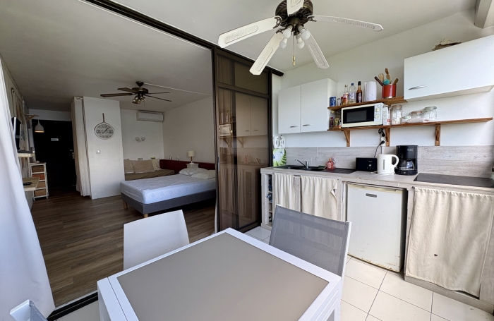 APPARTEMENT T1 VUE MER RESIDENCE AVEC PISCINE ET ACCES PLAGE BAS DU FORT