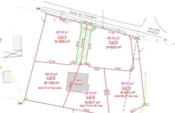 Vente Terrain 729m&sup2; Saint François