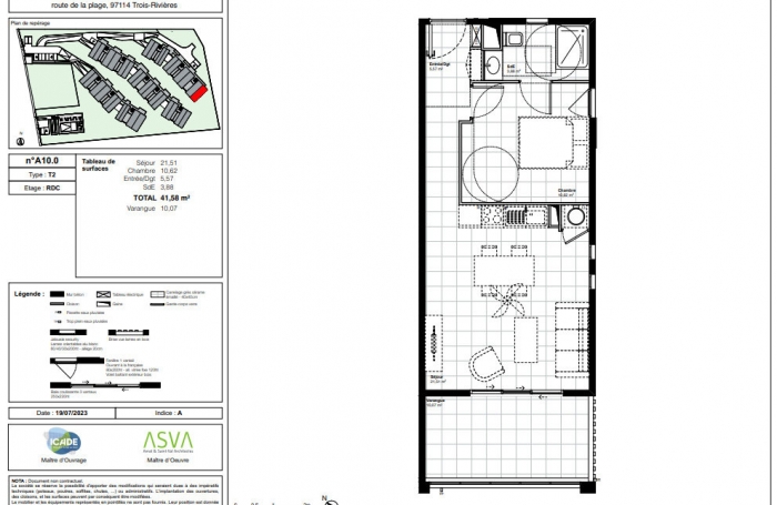 T2 VUE MER RESIDENCE NEUVE DE STANDING TROIS RIVIERE