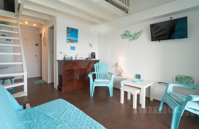 Charmant duplex meublé   Vue marina & piscine.