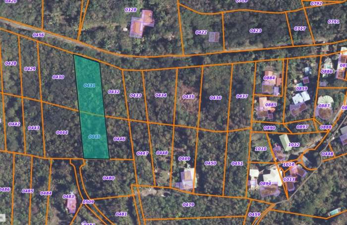 Vente Terrain 2459m² Bouillante