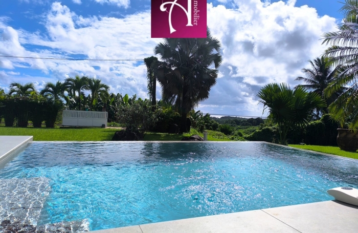 Location Villa F4 avec piscine &agrave; d&eacute;bordement Capesterre-Belle-Eau