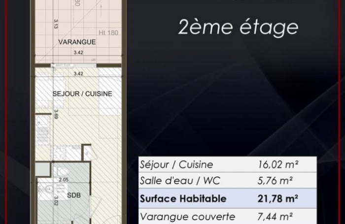 STUDIO NEUF - 2EME ETAGE - DESTRELLAN