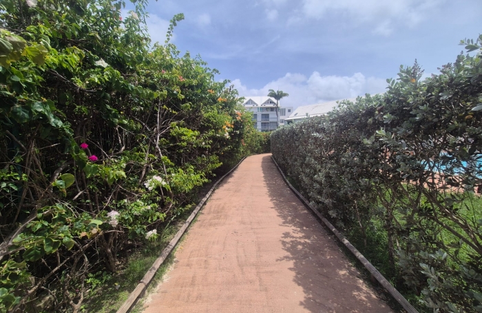 Studio d'environ 24 m2 avec acc&egrave;s mer dans une r&eacute;sidence s&eacute;curis&eacute;e avec ascenseur &agrave; la Pointe de la Verdure GO