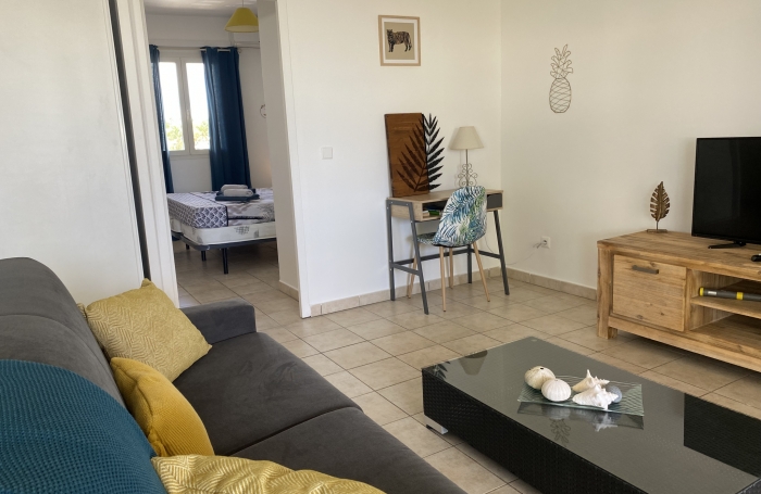 APPARTEMENT 2 PIECES D'ENVIRON 66 M2 SITUE DANS UNE RESIDENCE SECURISEE AVEC VUE MER