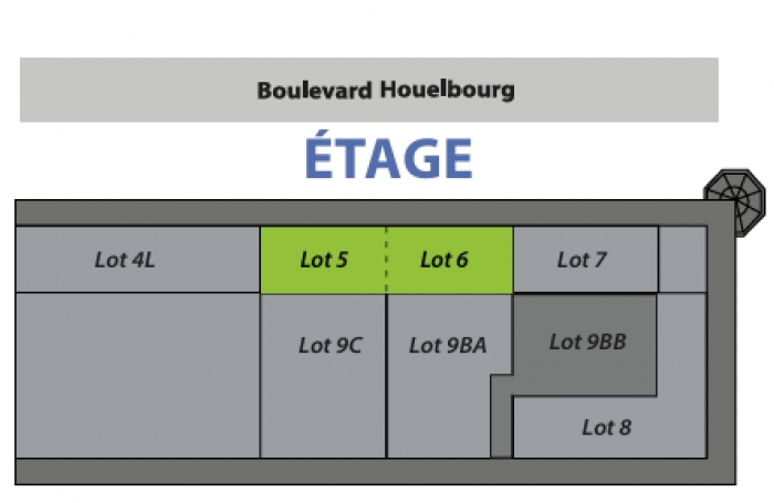 BUREAUX (35m2) - Boulevard de Houelbourg - JARRY 97122 BAIE-MAHAULT