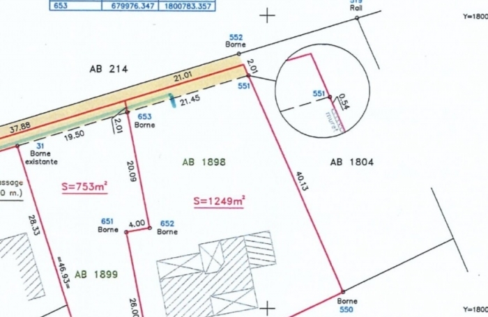 Vente Terrain 753m&sup2; Saint Fran&ccedil;ois