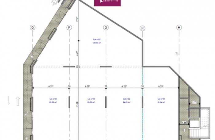 A louer - Local commercial avec vitrine 81 m2 - Colin - Petit-Bourg