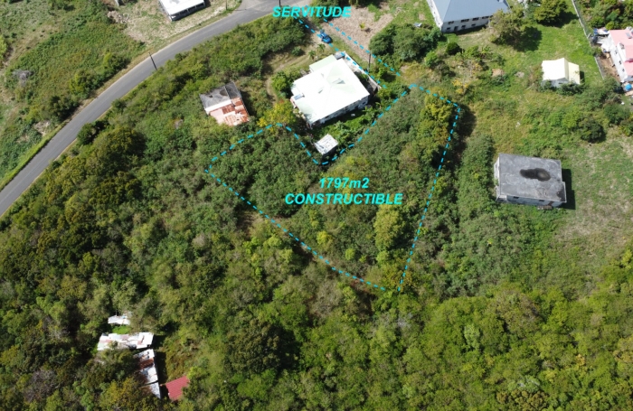Vente Terrain 1797m&sup2; Anse-Bertrand