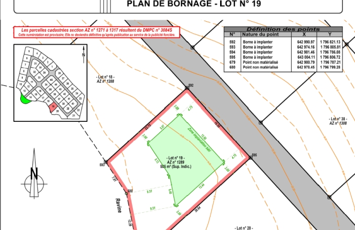 Vente Terrain 97129