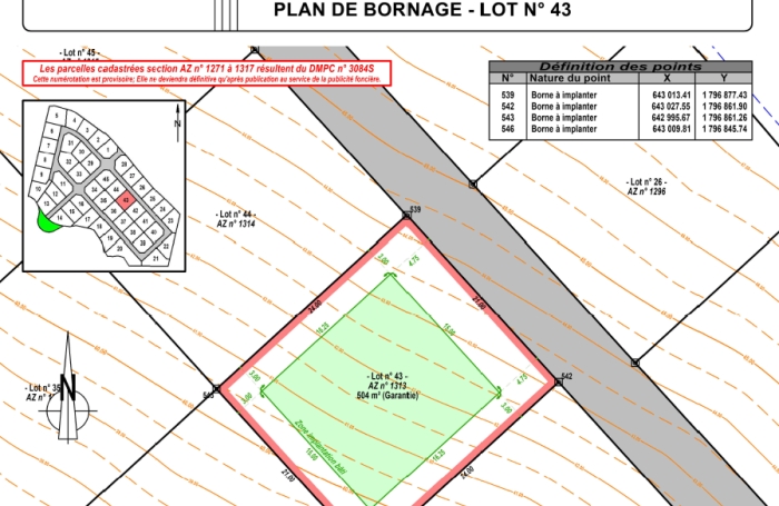 Vente Terrain 97129