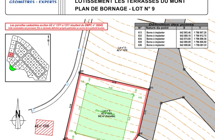 LAMENTIN  TERRAIN 542 M2
