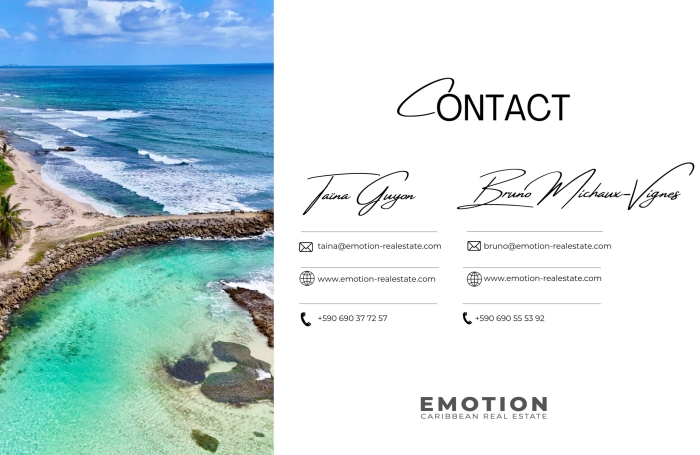 Studio climatis&eacute; de 23 m2   Saint-Fran&ccedil;ois   Mandat exclusif   R&eacute;sidence s&eacute;curis&eacute;e