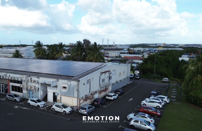 Bureaux / Entrep&ocirc;t 300 m2 divisibles &agrave; Baie-Mahault Jarry ( Guadeloupe)