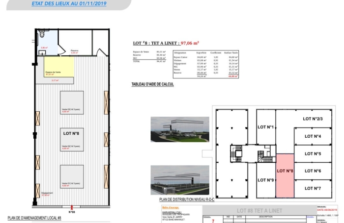 Location Local commercial 97.06m&sup2; Petit-Bourg