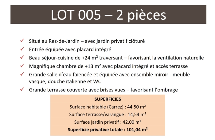Bel appartement 2 pi&egrave;ces - Jardin privatif