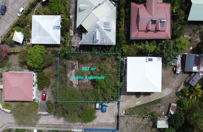 Vente Terrain 533m&sup2; Vieux Habitants