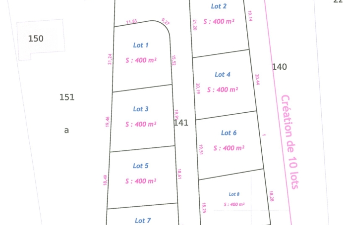 Vente Terrain 97122