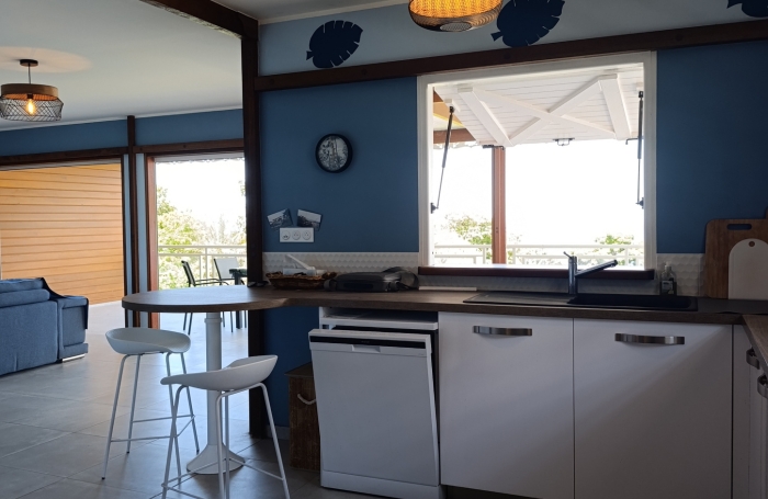 Villa contemporaine de plain-pied, vue imprenable sur les &Icirc;lets Pigeon