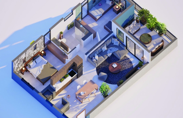 Vente Appartement 74m&sup2; 3 pi&egrave;ces Remire Montjoli