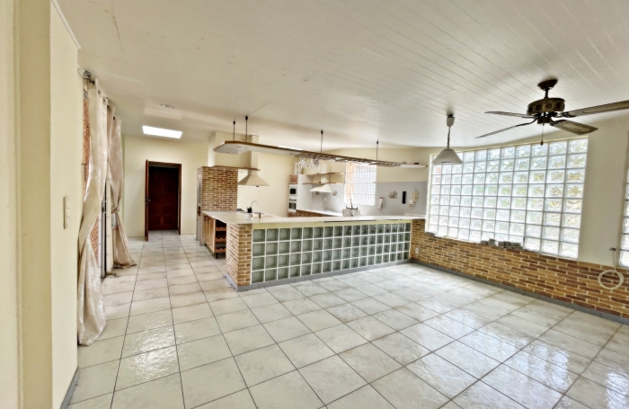 Vaste propriété de plain pied à proximité des commodités, vue mer et pitons - LE CARBET