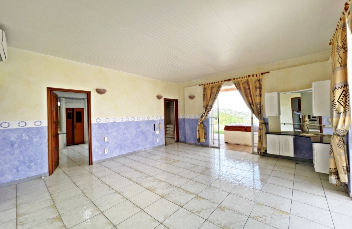 Vaste propriété de plain pied à proximité des commodités, vue mer et pitons - LE CARBET