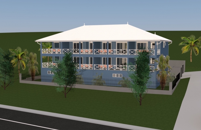 VEFA: F2 avec terrasse et petite vue mer