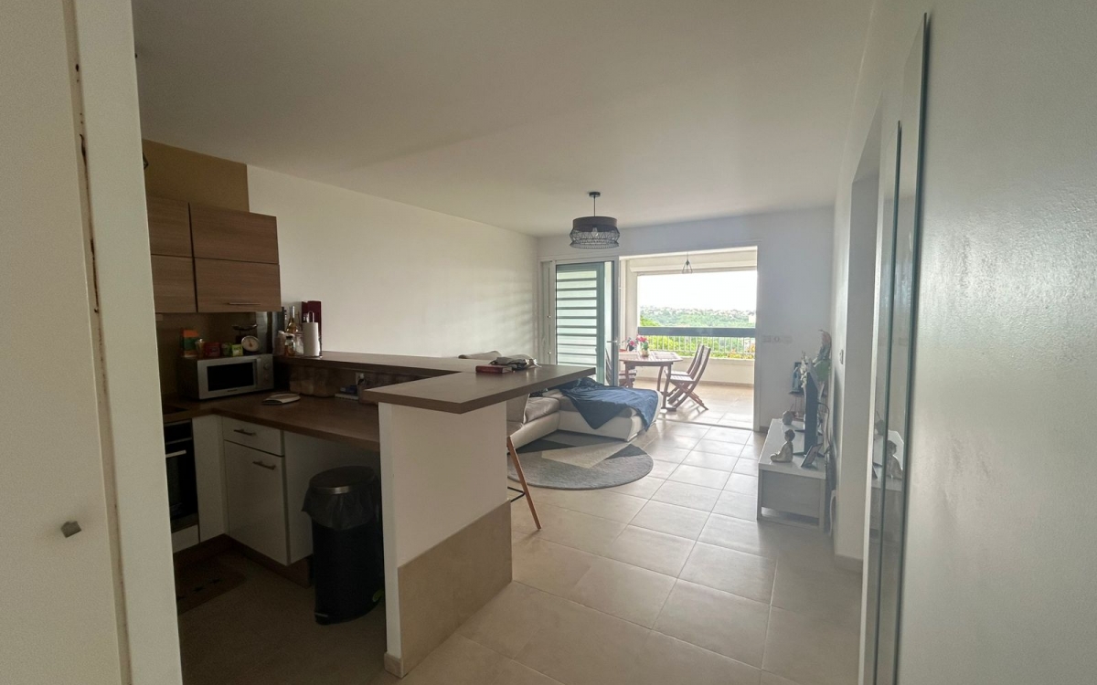 Schœlcher T2 Meublé avec Grande Terrasse, Parking et Cave