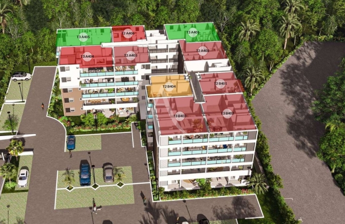 Vente Appartement 55.52m&sup2; 2 pi&egrave;ces Le Lamentin