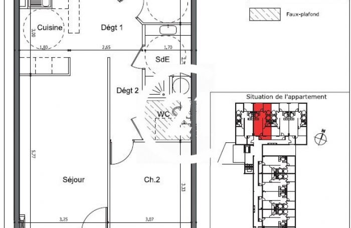 Vente Appartement 77.78m&sup2; 3 pi&#232;ces Fort de france