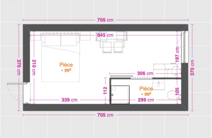 Vente Appartement 20m&sup2; 1 pi&#232;ce La Trinité