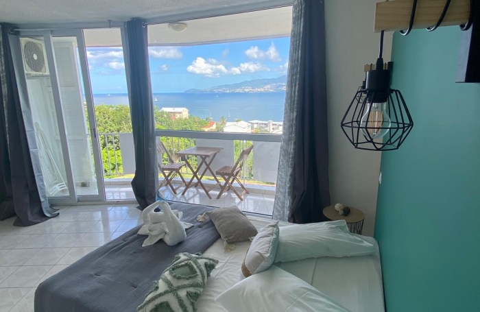 STUDIO VUE MER PANORAMIQUE - PISCINE - PLAGE A PIED - ANSE MITAN - TROIS-ILETS