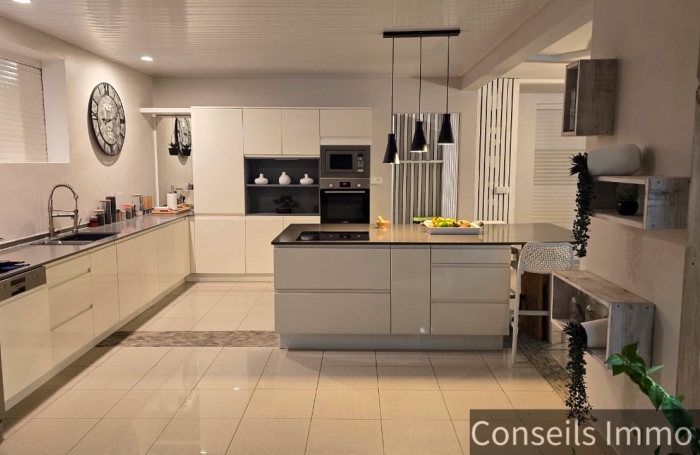 Villa duplex T5 + T3 locatif, piscine, vue mer - Morne Courbaril - Le Marin