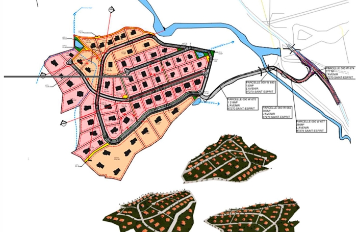 Vente Terrain 1328m&sup2; Saint-Esprit