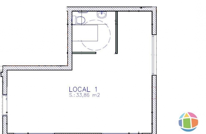 Location Local commercial 1 pi&#232;ce Saint André