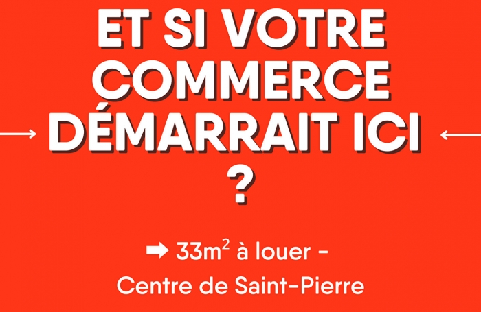 Location Local commercial 33m² Saint-Pierre