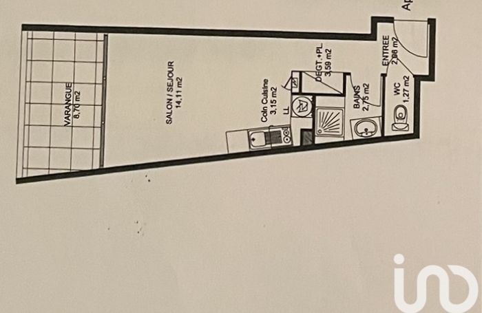 Vente Appartement 27m&sup2; 1 pi&#232;ce Saint Denis