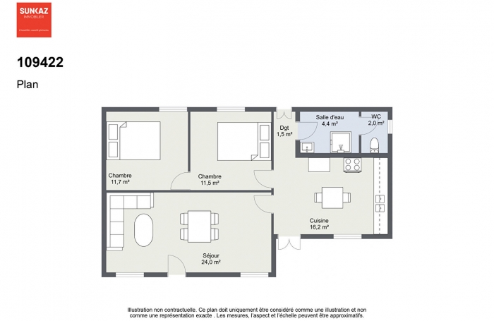 Vente Maison 70m² 3 pièces Le Tampon